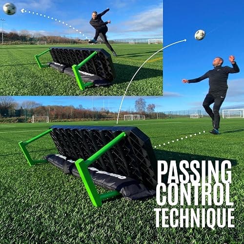 QUICKPLAY Replay Station Soccer Rebound Board - Portable Dual Surface Rebounder with Adjustable Angle - Soccer Training Equipment for Control, Passing Practice thumbnail 4
