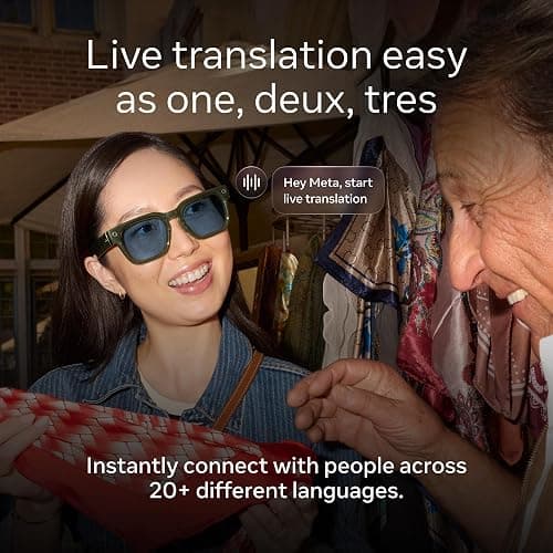 Meta Fury Classic Black | Smart AI glasses for Women, Men — Meta AI, 12MP Camera, Live Translate — 3K HD Resolution — 8+ Hour Battery — Brown Gradient Lenses thumbnail 6