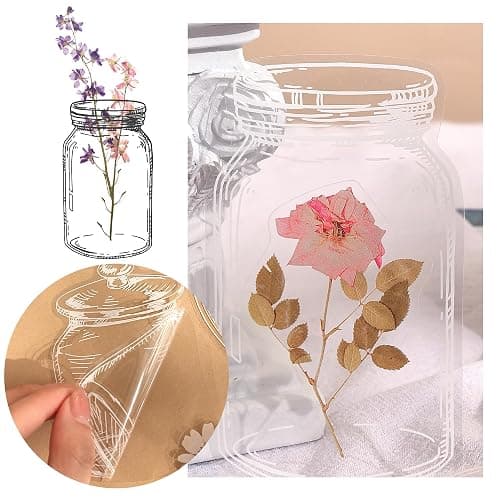 380 Pcs Natural Flower Stickers for Scrapbooking, Vintage Floral Stickers Decals Aesthetic Watercolor Stickers for Journaling Phone Case Stickers Art Bullet Junk Journal Planners DIY Craft Notebook thumbnail 4