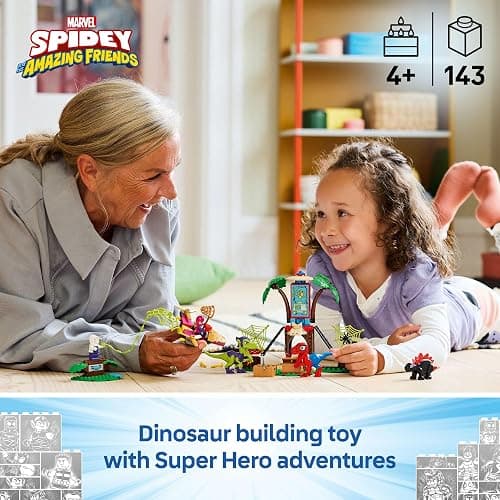 LEGO Marvel Spidey and His Amazing Friends Spidey and Gobby's Raptor Battle at Tree House HQ - Dinosaur Building Toy for Kids, Boys and Girls, Ages 4+ - Preschool Pretend Play Set - Gift Idea - 11200 thumbnail 2