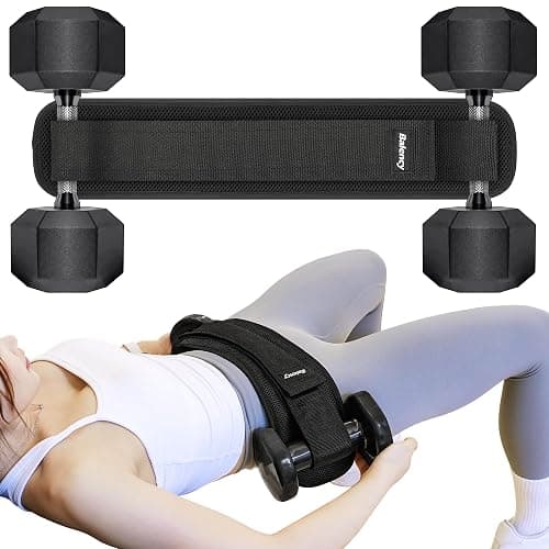 Hip Thrust Belt, Balency Hip Thrust Belt for Dumbbells Heavy, Booty Belt for Hip Thrust, Slip-Resistant Padding Hip Thrust Belt for Gym or Home Workouts, Hip Thrust Band for Dumbbell Kettlebell Plate - Image 1