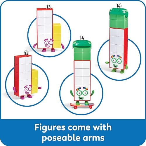 hand2mind Numberblocks Friends Thirteen and Fourteen Figures, Ages 3+ | Numbers for Toddlers, Small Figurines for Kids, Preschool Learning & Education Toys, Birthday Gifts for Kids 3-5 thumbnail 6