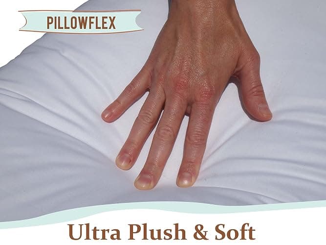Pillowflex Premium Polyester Throw Pillow Insert - 18x18 - Ultra Soft Small Square Throw Pillow, Couch Sham, Lumbar, Back, Sofa - Machine Washable - Decorative Accent Form - 1 Soft Pillow thumbnail 6