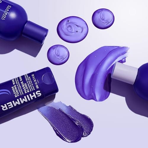 Clairol Professional Shimmer Lights Violet Toning Mask for Neutralizing Brassy Tones with Refreshing Blonde Hair Results thumbnail 8