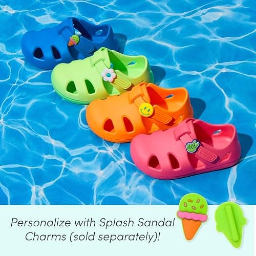 Ten Little Splash Sandals Toddler Water Shoes, APMA-Accepted Kids Sandals | Flexible EVA, Closed Toe, Adjustable Fit, Lightweight & Quick Drying, Boys & Girls thumbnail 7