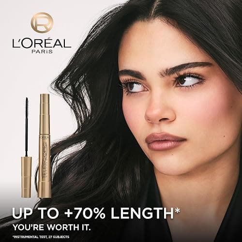 L'Oréal Paris Mascara, Telescopic Original Mascara to Achieve Dramatic Length & Definition, Up to +71% Lengthening Effect, Smudge-Resistant and Long-Wearing Formula for Up to 36H Wear, 8ml thumbnail 2