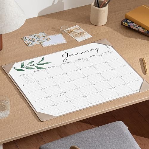 Cabbrix Desk Calendar 2026-2027 with Desktop Mat, 18 Month Large Calendar January 2026 - June 2027, 21" x 16-1/2" Big Desk Blotter Calendar for Home School and Office thumbnail 4