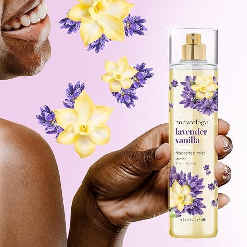 Bodycology Long-Lasting Fragrance Body Mist, Lavender Vanilla, 8 fl oz thumbnail 5