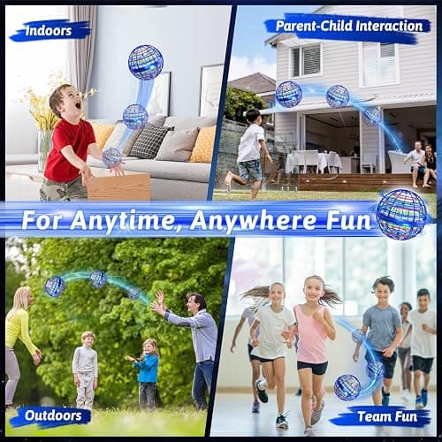 semai Flying Orb Ball Toy 2026, 2 Pack Magic Cosmic Globe UFO Boomerang Hover Ball Fidget Spinner Mini Drone for Kids Age 6-8-13, Cool Toys Gift for 6 7 8 9 10+ Year Old Boys Girls Teens Outdoor Toys thumbnail 5