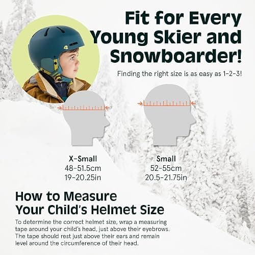 Comstock Kids Ski & Snowboard Helmet with ABS Shell, EPS Impact Protection & 10 Cooling Vents - Adjustable Winter Sports Gear, Goggle Clip thumbnail 6