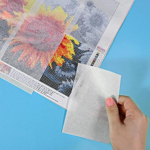 300 Pieces Diamond Painting Release Paper 15 x 15 cm and 15 x 10 cm Double-Sided Non-Stick Cover Replacement 5D Diamond Painting Accessories Tool for Adult Kids thumbnail 3