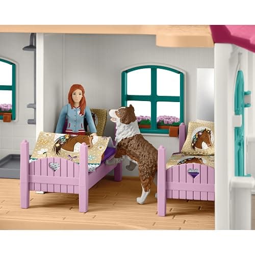 Schleich Horse Club - 179 PC Lakeside Country House and Stable Playset with Horse Figurines, Poseable Characters and Accessories - Realistic Farm Toys for Girls and Boys - Kids Ages 5+ | 42706 thumbnail 9