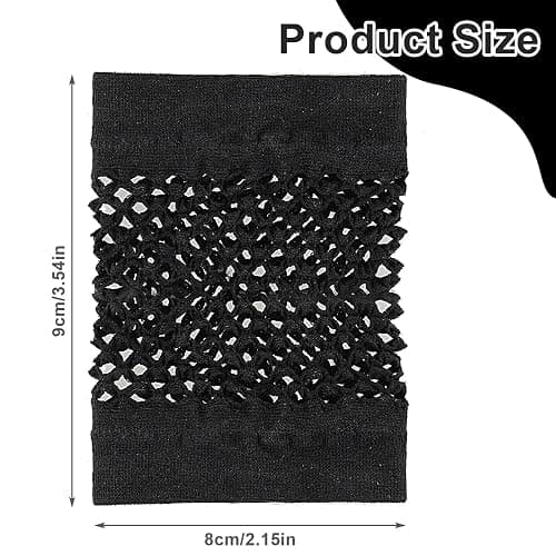 DIVINA VITAE 2 Pairs Fishnet Gloves Fingerless 80s Short Fishnet Gloves Women Fish Net Glove Emo Goth 80s Scene Accessories thumbnail 2