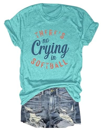 Mihvhyrt Softball Lover Mom T Shirt Grandma Baseball Softball Graphic Mama Coach Women Gift Sport Mom Must Have Essential - Image 1