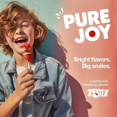 Strawberry Lollipops – 65 Count Bulk Candy Pack, Individually Wrapped Suckers – Sweet Strawberry Flavor – Party Candy, Parade Treats, Birthday Favors & Kids Events thumbnail 7