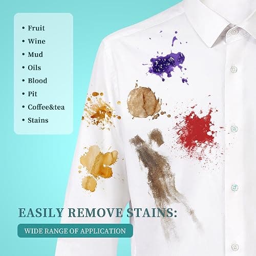 BFWood Laundry Stain Brush, Natural Soft Boar Bristles, Removes Tough Stains from Delicate Fabrics Like Knits, Cotton, and Linens, Gentle on Fabrics, No Damage thumbnail 6