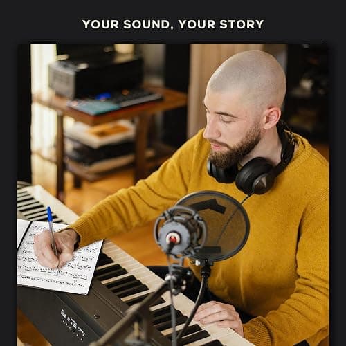 BEECHMORE BOOKS Blank Sheet Music Notebook – A4 8.5x11.5 for Songwriters, Musicians & Composers, 156 Thick 120gsm Pages, 10-Staff Perforated Sheets, Vegan Leather Hardcover, Elastic Closure, Gift Box thumbnail 6