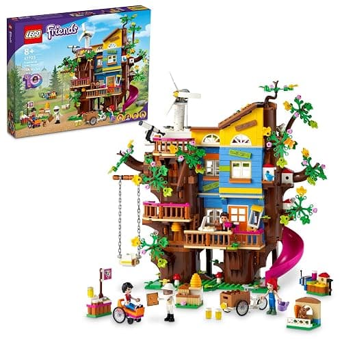LEGO Friends Friendship Tree House 41703 Set with Mia Mini Doll, Nature Eco Care Educational Toy, Gifts for Kids, Girls and Boys Ages 8 Plus - Image 1