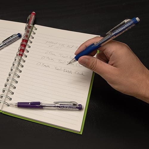 Pentel Twist-Erase Click Mechanical Pencil (0.5mm), Pack of 6 Pencisl with 2 Pack of Lead Refills (PD275TLBPS6M) thumbnail 2