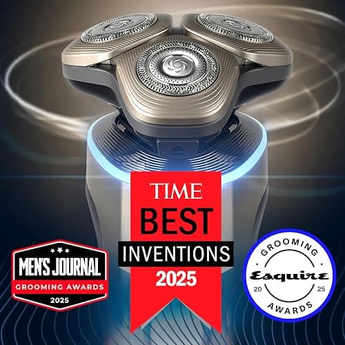 Philips Norelco Shaver i9000 Prestige Ultra, Wet & Dry Electric Shaver, Adriatic, SenseIQ Pro Technology, Triple Lift & Cut System, 360 Rotating NanoTech Precision Blades, Precision Trimmer, XP9401/92 thumbnail 2