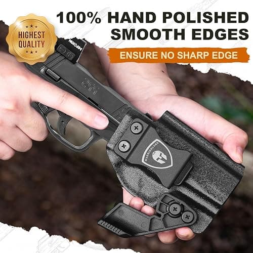 WARRIORLAND IWB Kydex Holster w/Optics Cut, Compatible with Walther PPS M2 9mm/.40 Pistol, Inside Waistband Appendix Carry, Adj. Retention & Cant, with Claw/Right- / Left-Hand Optional thumbnail 7