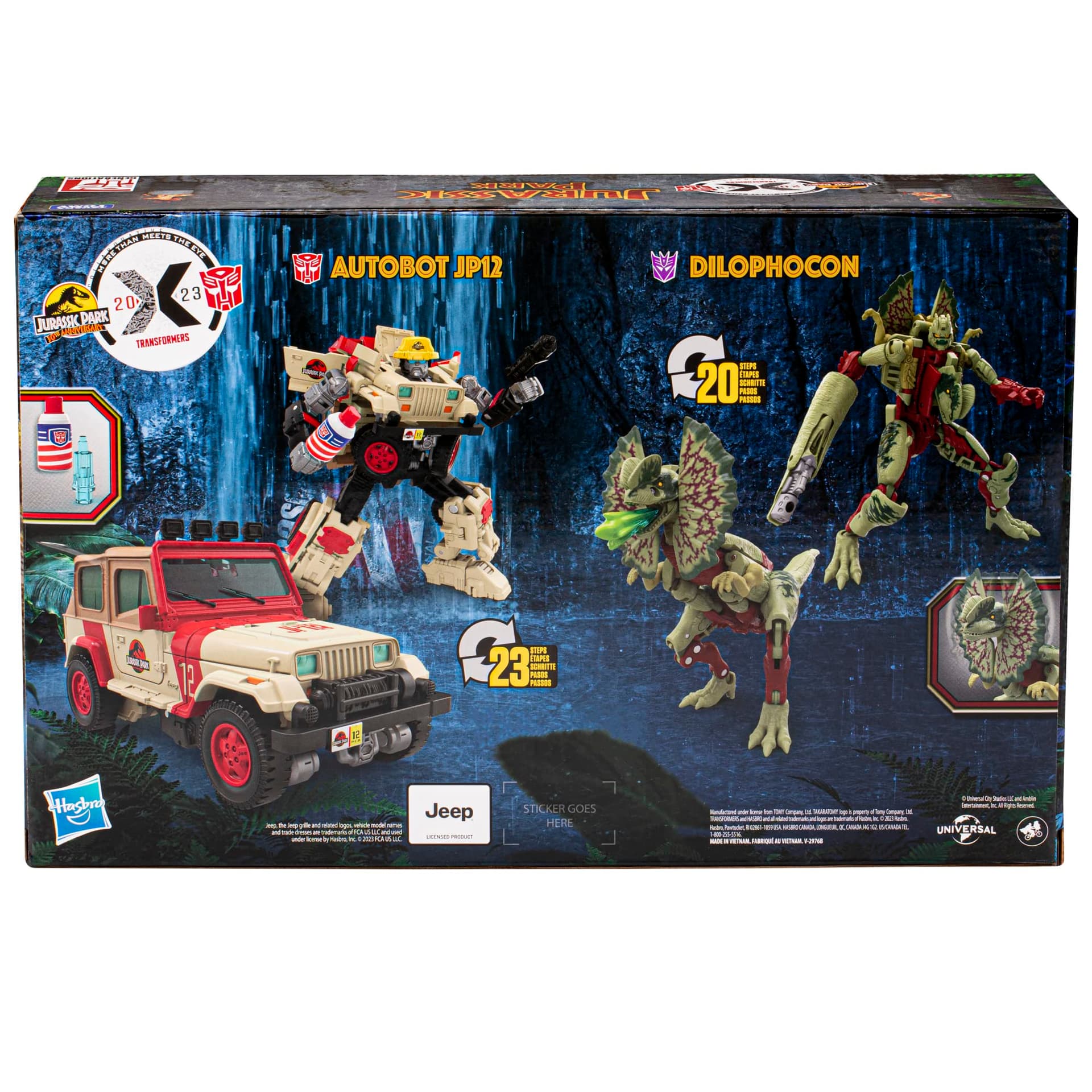 Transformers Collaborative Jurassic Park x Toys Dilophocon & Autobot JP12, Cifras de acción para niños y niñas de 8 años en adelante (Exclusivo de Amazon) thumbnail 17
