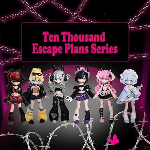 CALEMBOU BJD Blind Box, Kawaii Ten Thousand Escape Plans Series Ball Jointed Doll, Surprise Toys Collectable Action Figure Posable Dress Up Doll for Gifts thumbnail 3