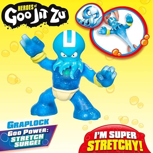 Heroes of Goo Jit Zu - Single Stretchy Octopus Action Figure, Hydro thumbnail 3
