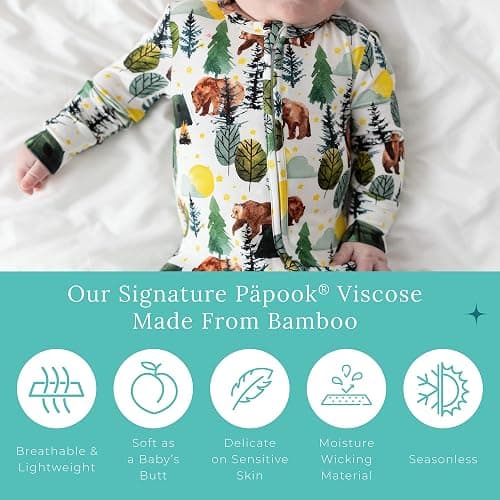 Posh Peanut Convertible Baby Sleepers - Boys Footless Baby Pajamas with 2 Way Zipper for Easy Diaper Changes thumbnail 6