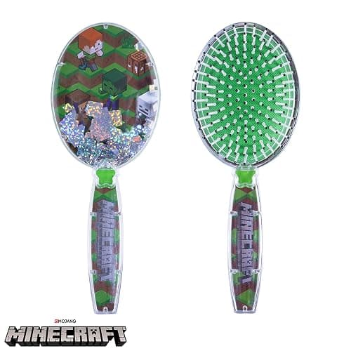 Minecraft Hair Brush with Magical Sparkling Cubes - Confetti, Green - Boys Hair Brush Ages 3+ thumbnail 5