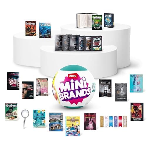 Mini Brands Books, Real Miniature Book Brands Collectible Toy, Capsules of 5 Mystery Miniature Books with real readable pages and Accessories for Kids, Teens, Adults (Single Capsule) thumbnail 4