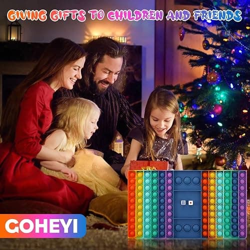 Pop Games Easter Sensory Fidget Toy, Pop Board Math Games for Kids Family Games Multiplication Game, Stress Relief Toys for Girls Boys with Autism ADHD Birthday Easter Gifts for Kids thumbnail 5