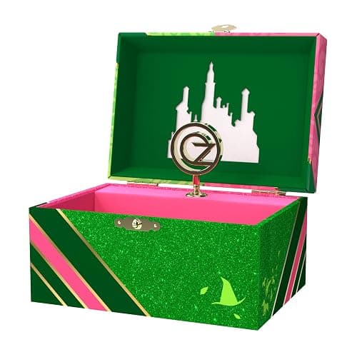 Mini Treasures Wicked Jewelry Box for Girls - Musical Jewelry Box with Spinning Figurine, Wicked Toys for Kids Ages 3-5 - 6 x 4.7 x 3.5 in - Image 1
