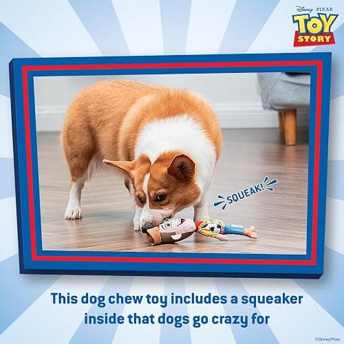 Disney for Pets Pixar’s Woody Woofin' Pet Toy Pixar Dog Toys | Plus Toy for Dogs Inspired by Woody from Pixar’s Toy Story with Squeaker, 9 Inch thumbnail 4