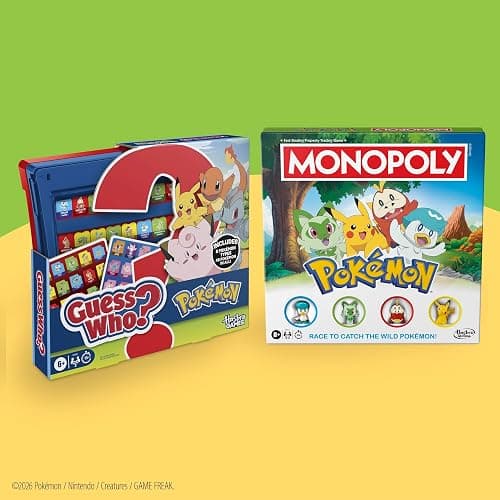 Guess Who? Pokémon Edition Game | 48 Pokémon | Fun Kids Board Games for Families | 2 Players | 15 Mins. | Travel Friendly | Ages 6+ thumbnail 13