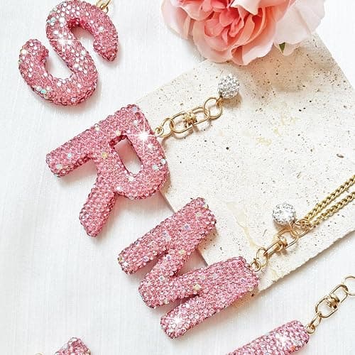 BOAJUNWU Bogg Bag Accessories,Bogg Bag Charms Keychain for Women Girls,Letter Charms for Beach Bitty Bogg Handbags Tote Bags thumbnail 2