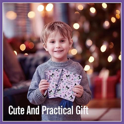 GFDSJKLCTH Cute Stationery Gift Set Kawaii Back to School Including Notebook Pencil Cas Ballpoint Pen ID Badge Holder Stickers Key Chain Bookmark （purper） thumbnail 2