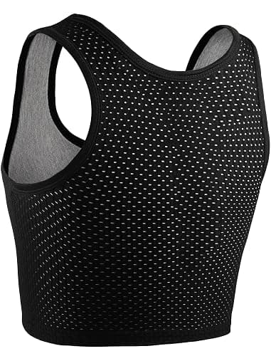XUJI Chest Binder FTM Transgender Zip Up Binder Breathable Breast Cool Fabric Tank Top thumbnail 4