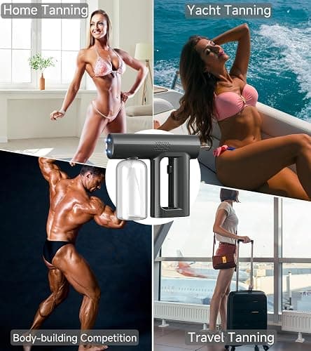 Upgraded Cordless Spray Tan Machine, Portable and Rechargeable Spray Tan Gun, USB Charge, Long Lasting Working Time, Spray Tanning Machine for Self Tanner Travel Beach Salon DIY Home Mobile Tan thumbnail 4