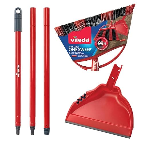 Vileda One Sweep Broom with Step-On Dustpan | Catches Over 99% of Dust & Dirt | Indoor Broom thumbnail 7