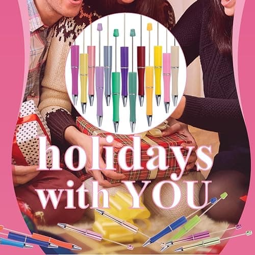 Htfunstore 20 Pcs DIY Beadable Ballpoint Pens-DIY Crafting for School Supplies-Teacher Gifts&Student Prizes,Party Favors Office,Accessories Supplies (Solid color) (Candy Purple) thumbnail 8
