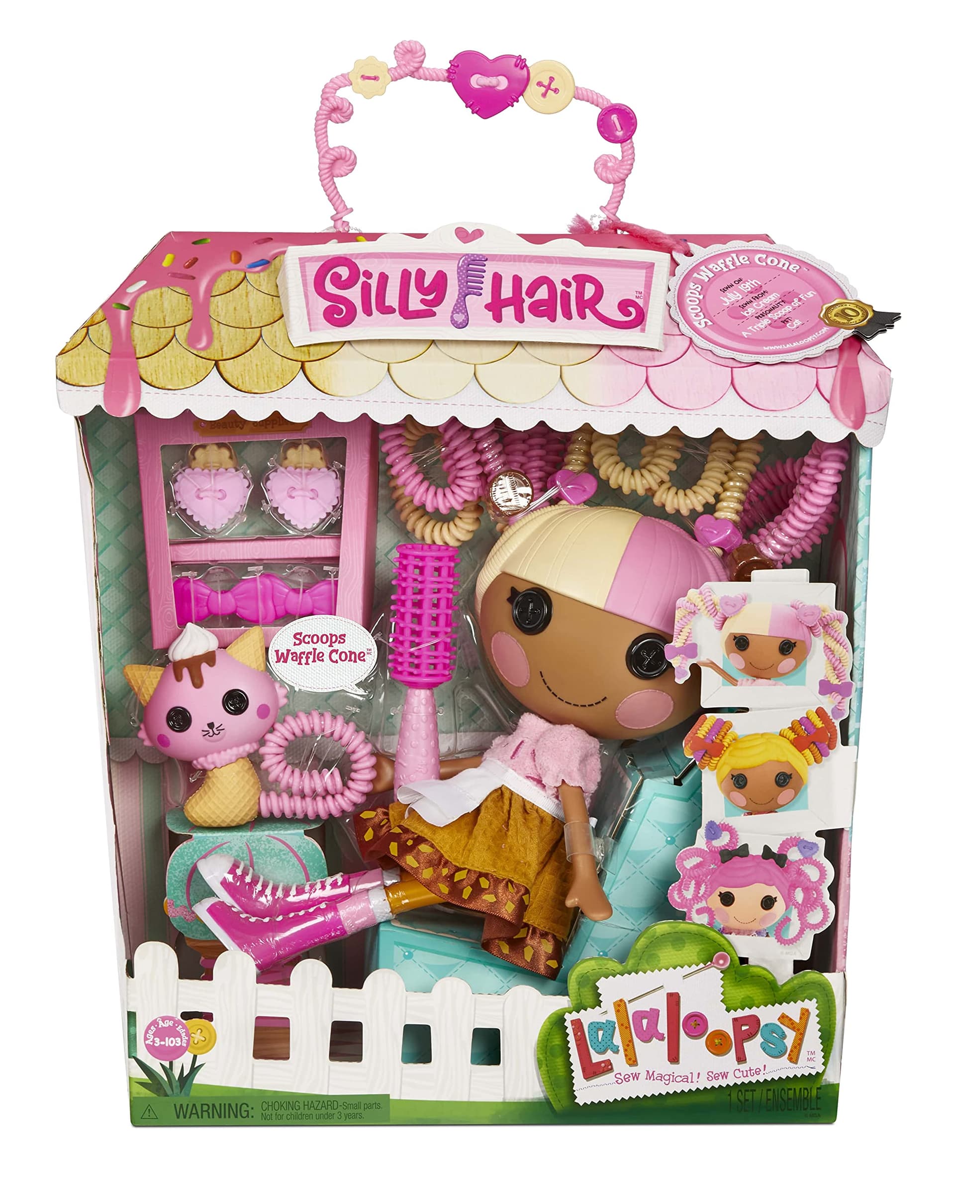 Lalaloopsy 576938EUC Silly Hair Doll-Scoops Wafflecone thumbnail 5