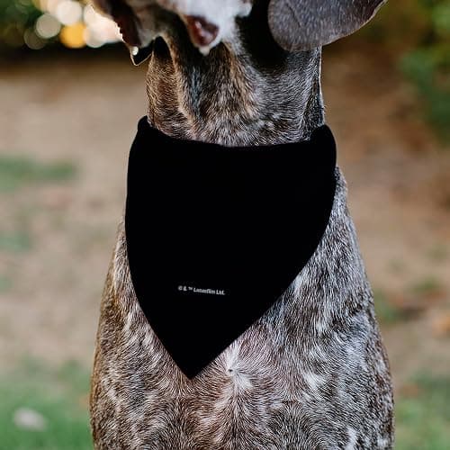 Star Wars Pet Bandana Star Wars Grogu Baby Yoda Smiling Impression Painting Black Slip On Collar Bandana Only thumbnail 5