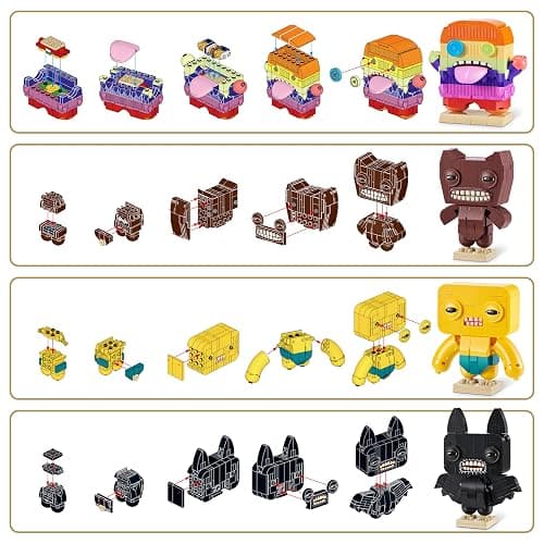 MAX Build More Premium Fuggler Collection 4 Pack by ZURU - Novelty Unboxing Toy & Building Brick Collectible Minis with up to 167 Pieces, Fun Designs to Build & Display, Ages 8+, Kids, Teens & Adults. thumbnail 3