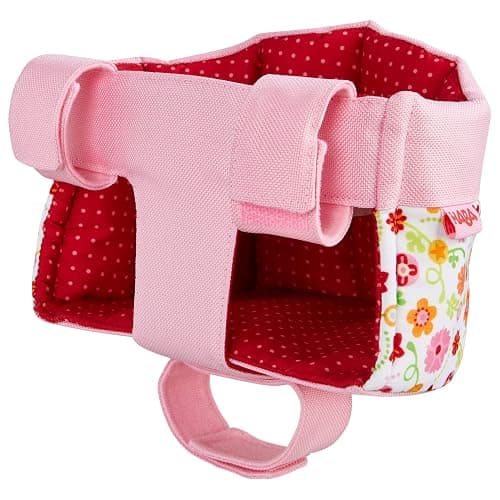 HABA Soft Doll Bike Seat – Baby Doll Accessories for Toddler and Seat Attachment for Scooters, Trikes & Bikes for Toddlers 18+ Months, Fits Most Plush Toys Up to 15” - Image 1