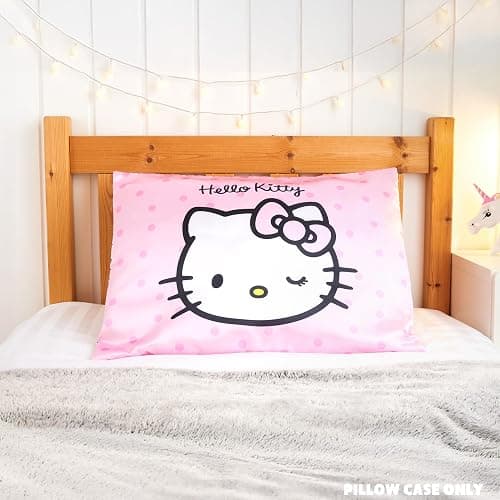 Hello Kitty Satin Pillowcase for Hair Skin Benefits, 19”x26” Soft and Cooling Pillowcase with Zipper, Gifts for Women Girls Teens Wife Girlfriend thumbnail 2