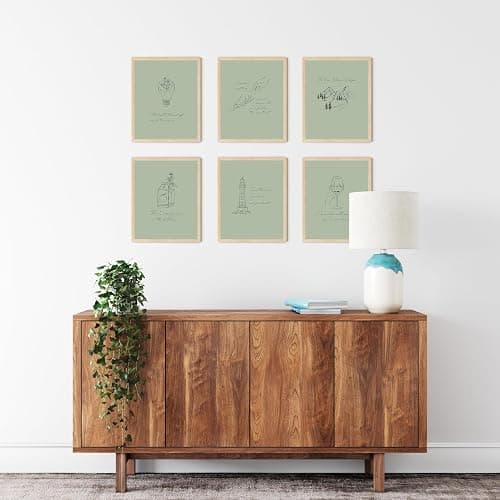 TwoDays Folk Music Inspired Posters, Song Lyric Artwork Room Decor for Fans Gifts, Singer Merch, Album Wall Art Prints for Bedroom. (8" X 10", Set of 6, UNFRAMED) thumbnail 6
