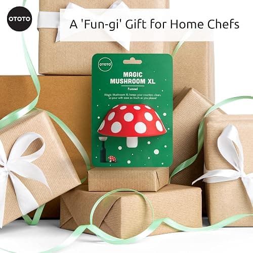 OTOTO Mushroom - Foldable Small Kitchen Funnel with Wide Mouth for Jars. Bottle Liquid Transfer - Silicone, 100% Food Safe, BPA Free, Dishwasher Safe thumbnail 8