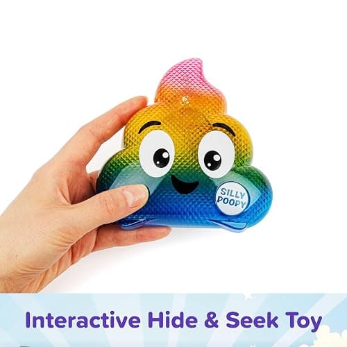 Silly Poopy's Hide & Seek by Relatable, The Talking, Singing, Rainbow Hide & Seek Toy, Fun Learning Toys for Toddlers, Interactive Toddler Toys, Perfect Stocking Stuffers or Funny Gift for Toddlers thumbnail 4