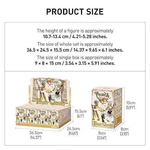 POP MART Peach Riot Power Chords Series Blind Box Figures, Single Box | Collectible Toys, Home Decorations, Holiday Birthday Gifts for Kids Adults thumbnail 9